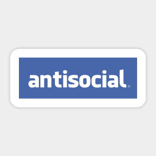 antisocial Sticker